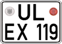 German license plate, Regular plates