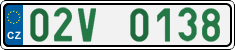 License plate of the Czech Republic, Oldtimers (2001)