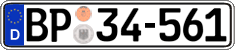 German license plate, Authorities and federal agencies