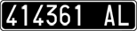 License plate of Italy, Cars (1927 year series)