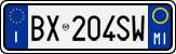 License plate of Italy, Cars (1994 year series)