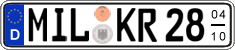 German license plate, Seasonal plates