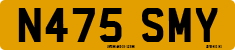 License plate of the United Kingdom, 1983 year system