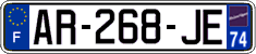 French license plate, SIV (ordinary)