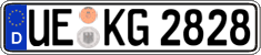 German license plate, Regular plates
