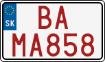 License plate of Slovakia, Dealer