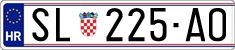 License plate of Croatia, Regular plates