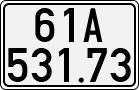 License plate of Vietnam, Cars