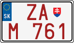 License plate of Slovakia, Dealer