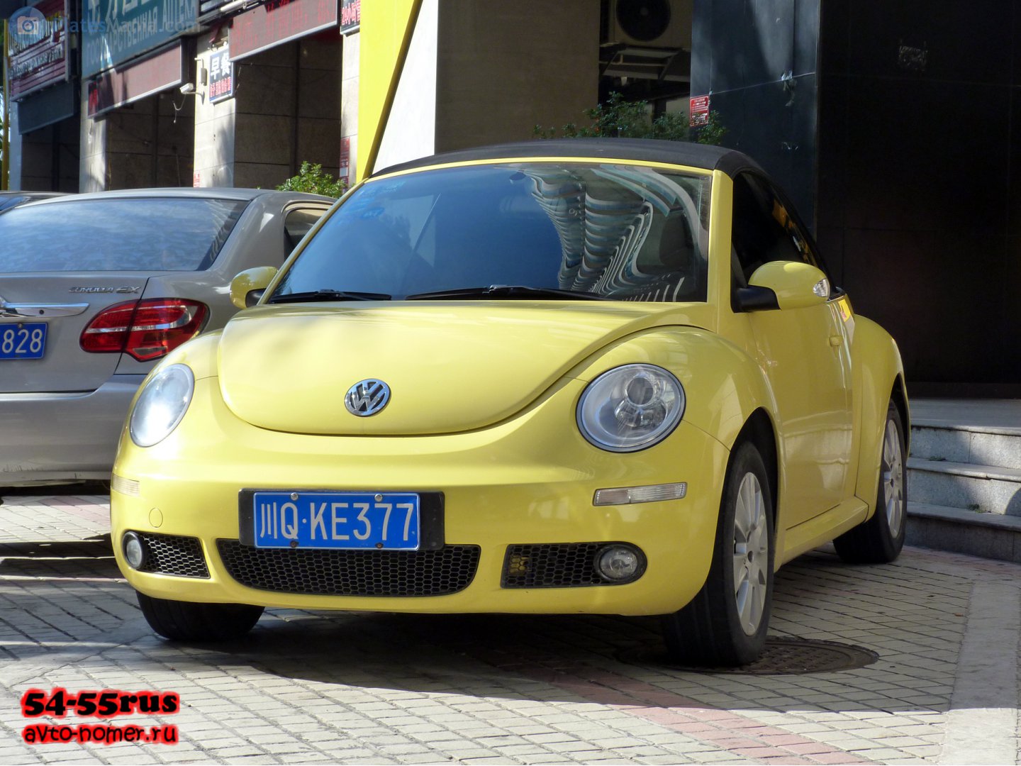 川Q·KE377, Volkswagen Beetle 2nd gen (New Beetle) Cabrio (1Y), facelift, 2006–2010