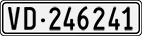 License plate of Switzerland, Cars