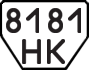 License plate USSR, Trailers (1977)