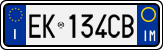 License plate of Italy, Cars (1994 year series)