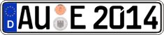 German license plate, Regular plates