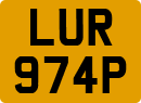 License plate of the United Kingdom, 1963 year system