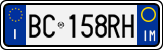 License plate of Italy, Cars (1994 year series)