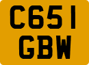 License plate of the United Kingdom, 1983 year system