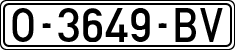License plates of Spain, 1971 year series