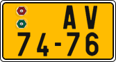 License plate of the Czech Republic, Commercial vehicles (1960)