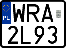 License plates of Poland, Regular car plates