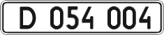 License plate Ukraine, Diplomatic
