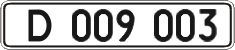 License plate Ukraine, Diplomatic