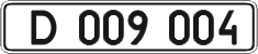 License plate Ukraine, Diplomatic