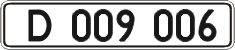 License plate Ukraine, Diplomatic