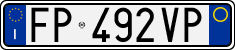 License plate of Italy, Cars (1994 year series)