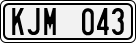 License plate of Sweden, Regular plates