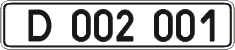 License plate Ukraine, Diplomatic