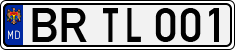License plate of Moldova, Cars (1992)