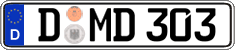German license plate, Regular plates
