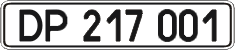 License plate Ukraine, Diplomatic