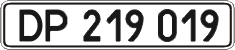 License plate Ukraine, Diplomatic