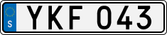 License plate of Sweden, Regular plates
