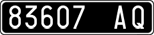 License plate of Italy, Cars (1927 year series)