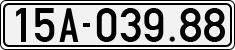 License plate of Vietnam, Cars