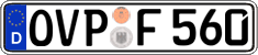German license plate, Regular plates