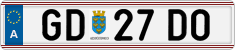 License plate of Austria, Regular plates