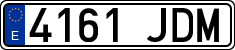 License plates of Spain, Ordinary (2000)