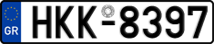 License plate of Greece, Cars