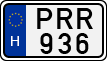 license plates of Hungary, Cars (1990)