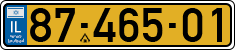 License plate of Israel, Regular plates