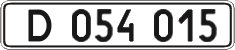 License plate Ukraine, Diplomatic