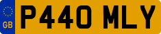 License plate of the United Kingdom, 1983 year system
