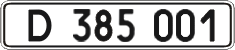 License plate Ukraine, Diplomatic