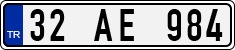 License plate of Turkey, Regular plates