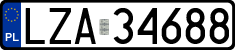 License plates of Poland, Regular car plates
