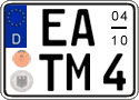 German license plate, Seasonal plates